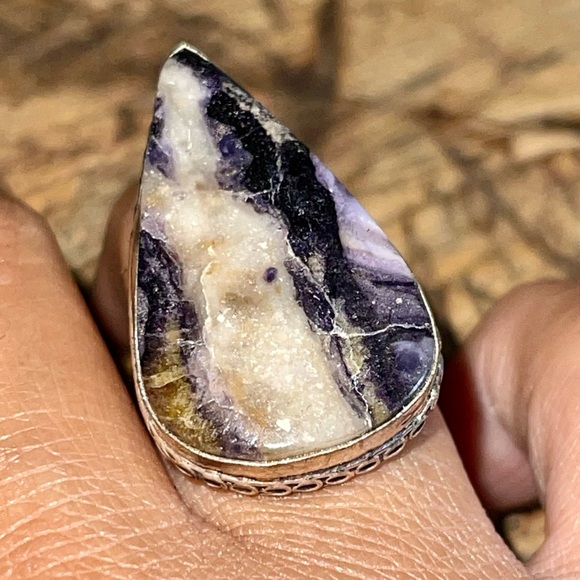 Lepidolite Rung Size 7 1/4 - Picture 1 of 5